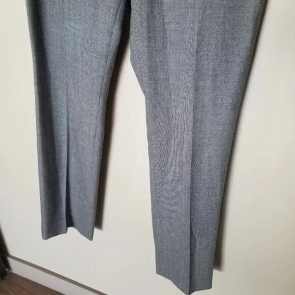 Akris Wool Grey Dress Pants Trousers Straight Leg 6 - Picture 3 of 10